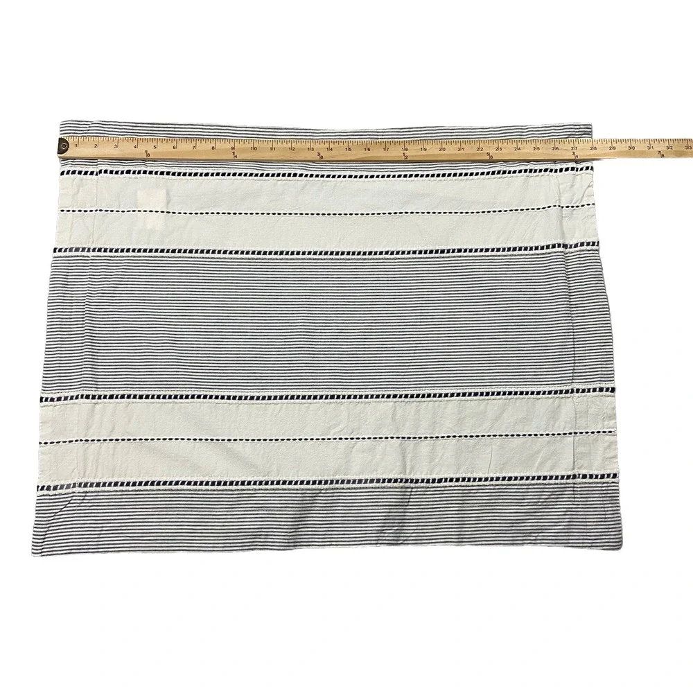 Tommy Hilfiger 100% Cotton Standard Pillow Sham Cover Striped Nautical Classic